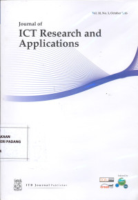 Image of Journal of ICT Research and Applications